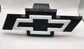 Chevrolet Chevy Tow Hitch Cover/Plug/Cap for 2" Receivers Black & White 3D