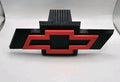 Chevrolet Chevy Tow Hitch Cover/Plug/Cap for 2" Receivers Black & Red 3D