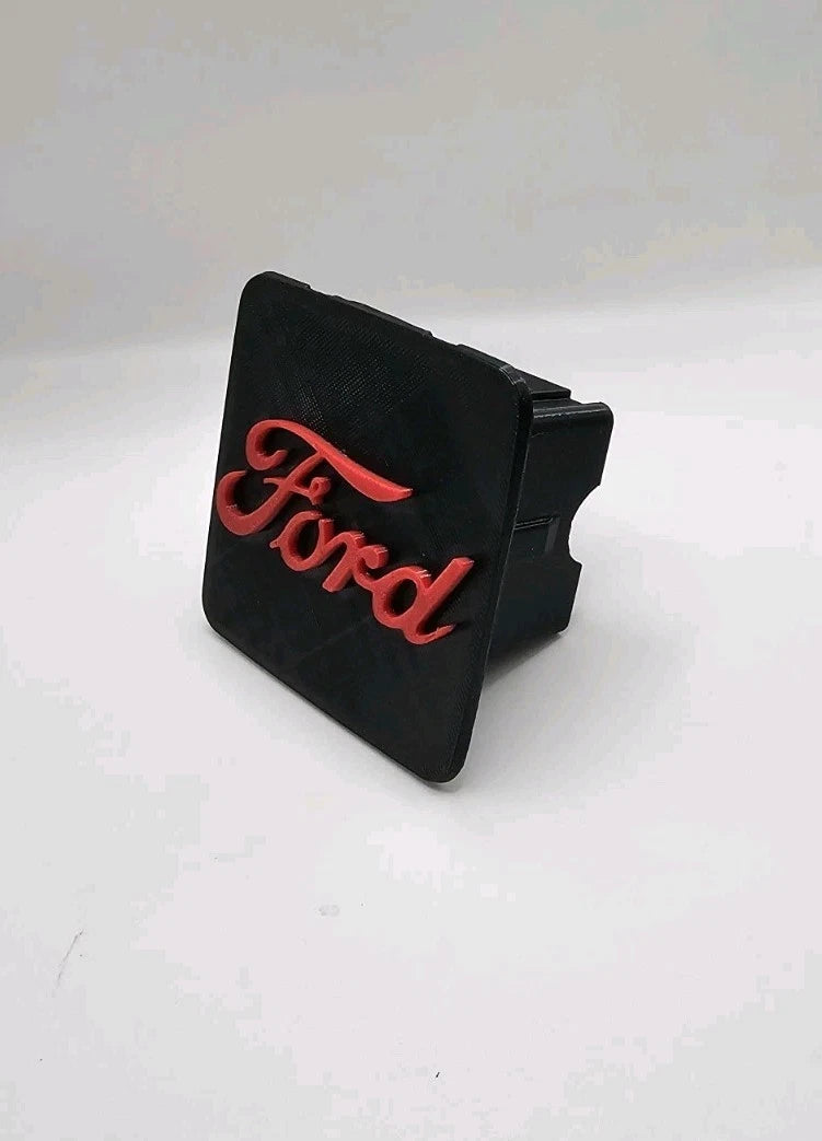 Ford Truck SUV Black Red Tow Hitch Cover/Plug/Cap for 2" Receivers