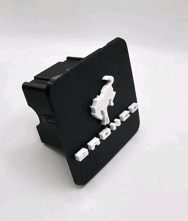 Ford Bronco SUV Hitch Black White Cover/Plug/Cap for 2" Receivers