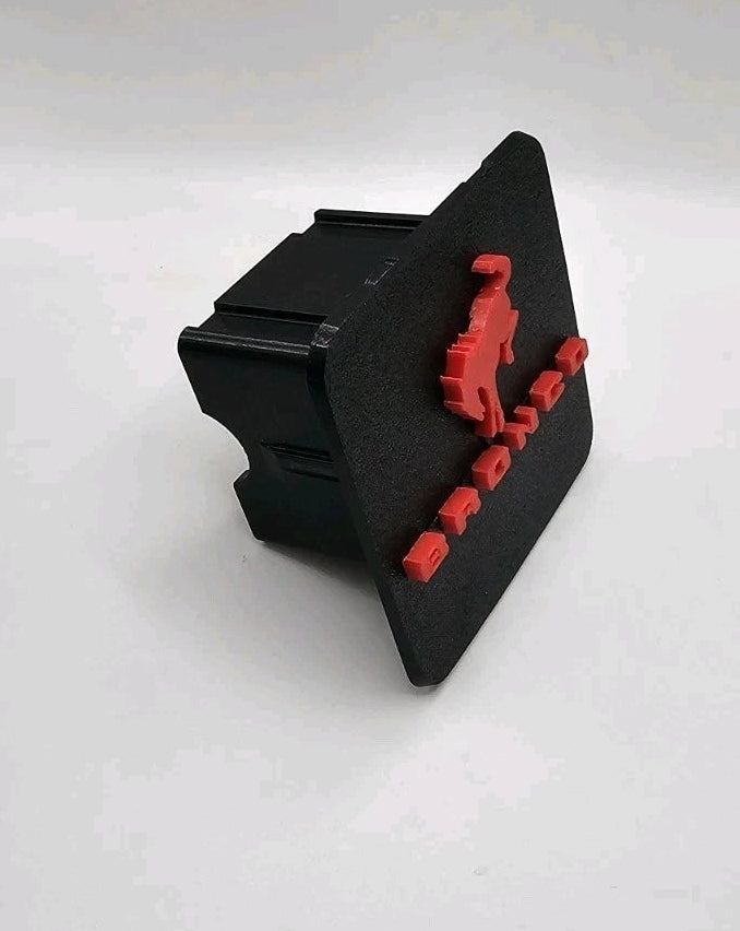 Ford Bronco SUV Hitch Black Red Cover/Plug/Cap for 2" Receivers