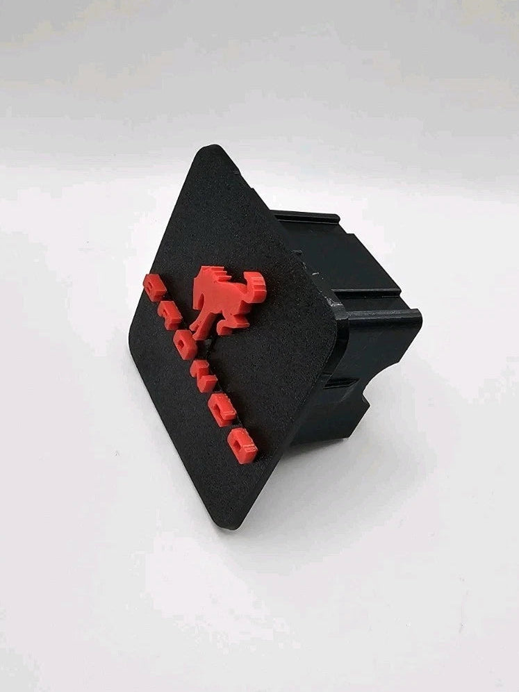 Ford Bronco SUV Hitch Black Red Cover/Plug/Cap for 2" Receivers