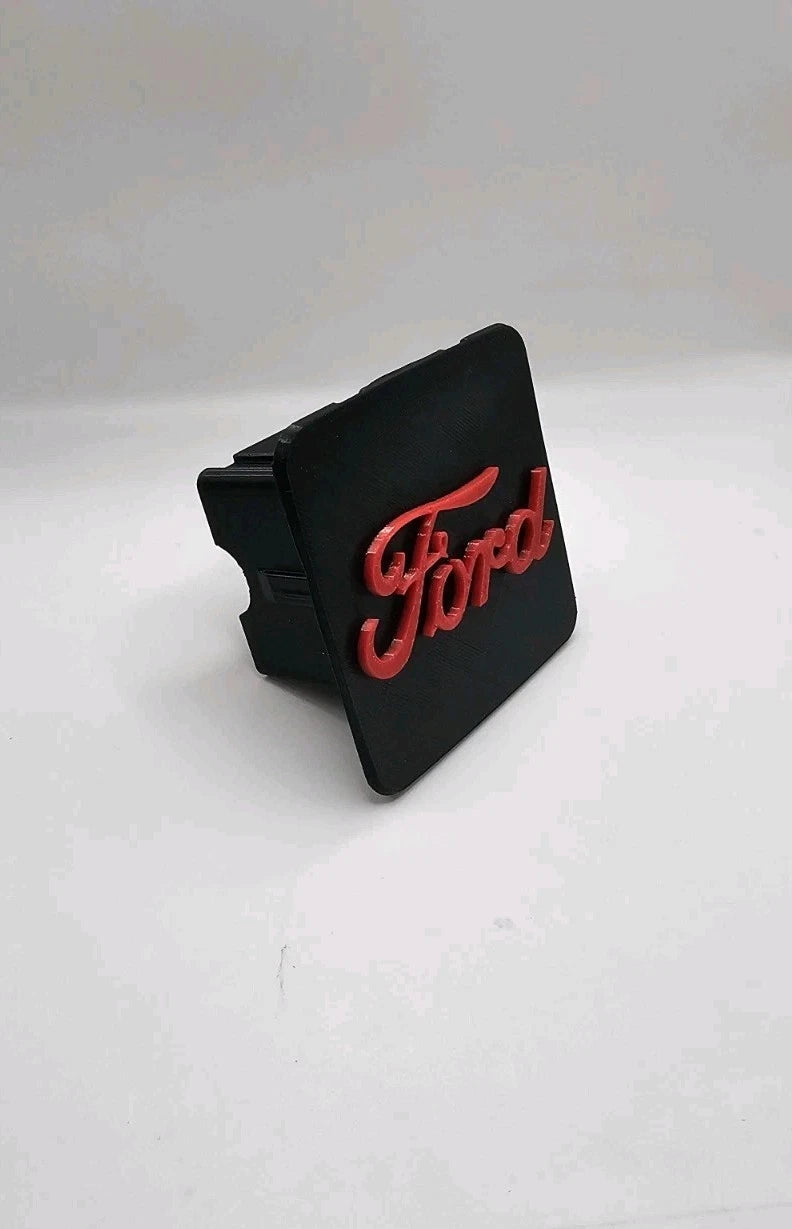 Ford Truck SUV Black Red Tow Hitch Cover/Plug/Cap for 2" Receivers