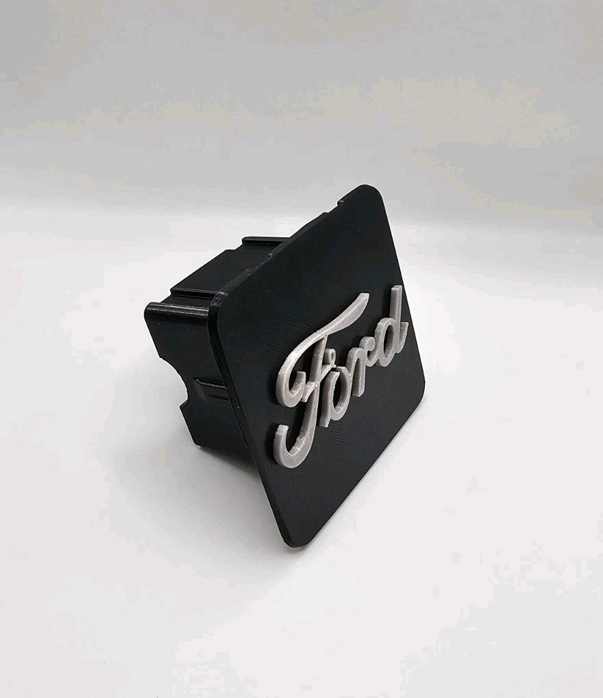 Ford Truck SUV Black In Silver Gray Tow Hitch Cover/Plug/Cap for 2" Receivers