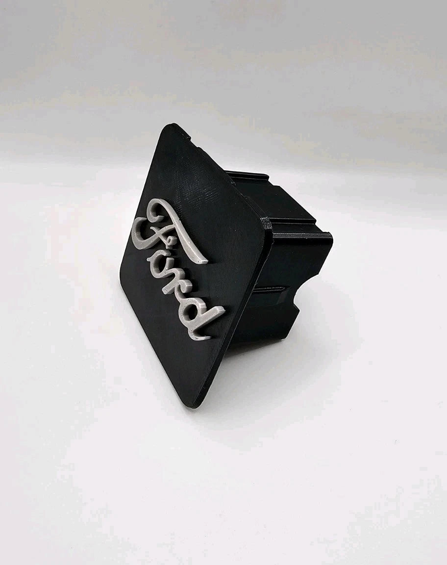 Ford Truck SUV Black In Silver Gray Tow Hitch Cover/Plug/Cap for 2" Receivers