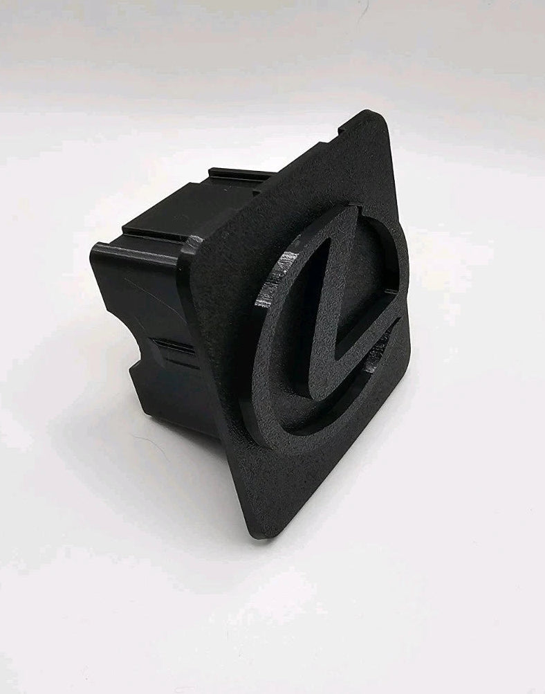 Lexus Black in Black Tow Hitch Cover/Plug/Cap for 2" Receivers
