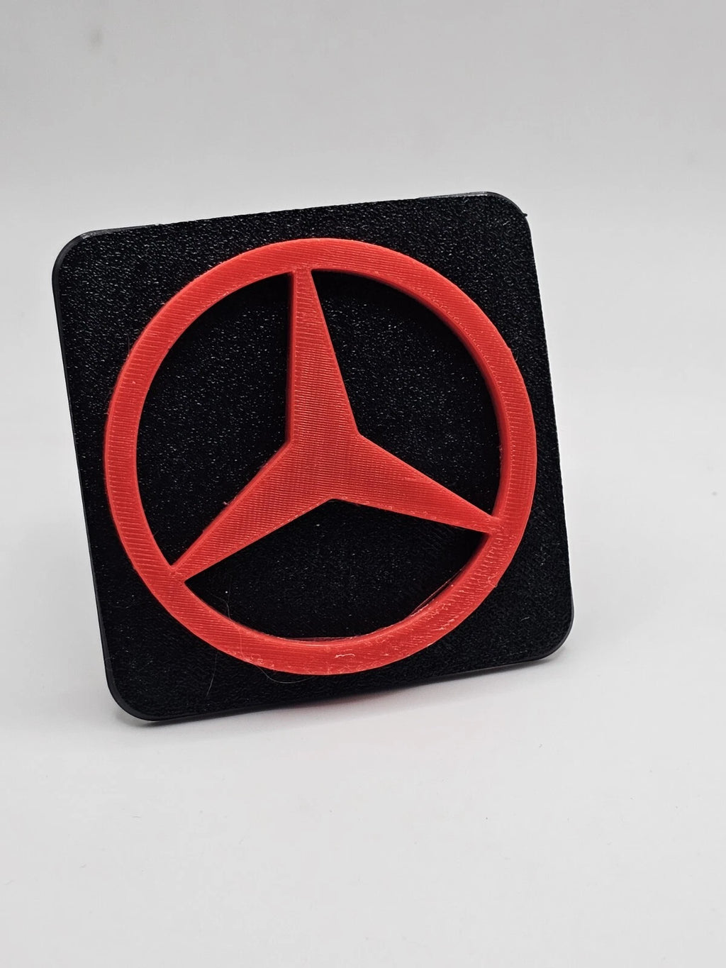 Mercedes-Benz Tow Hitch Cover/Plug/Cap for 2" Receivers Black and Red