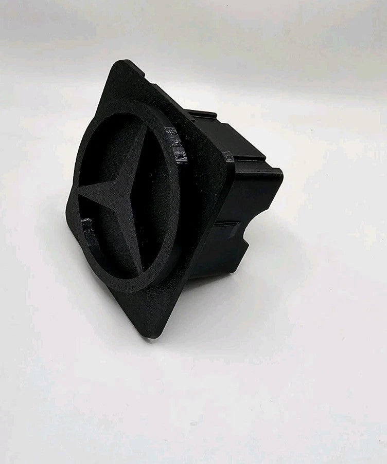 Mercedes-Benz Black In Black Tow Hitch Cover/Plug/Cap for 2" Receivers