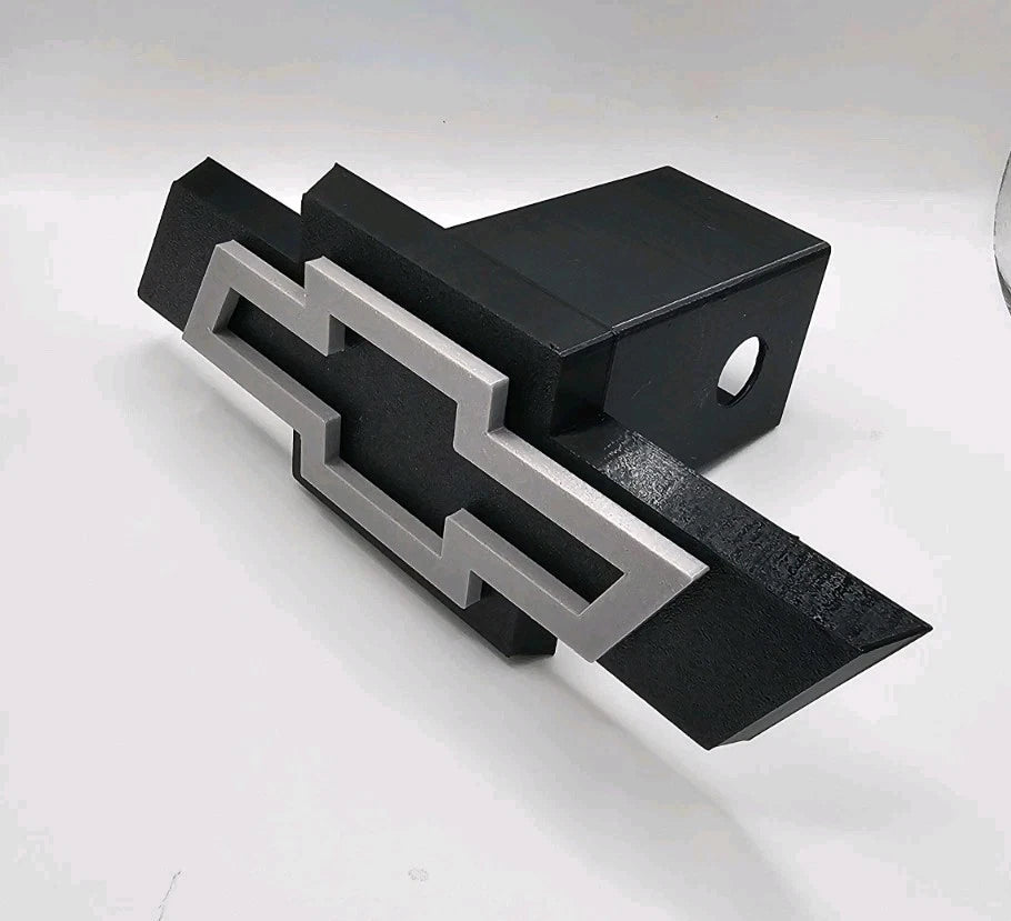 Chevrolet Chevy Tow Hitch Cover/Plug/Cap for 2" Receivers Black Silver Gray 3D
